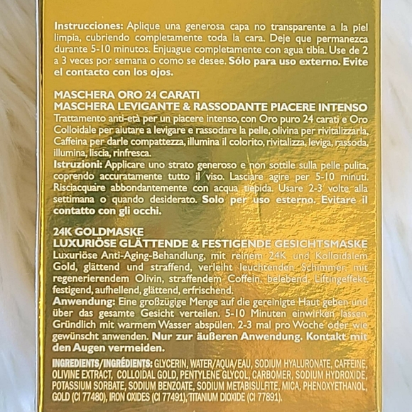 24K Gold Mask Pure Luxury Lift & Firm - Picture 3 of 4